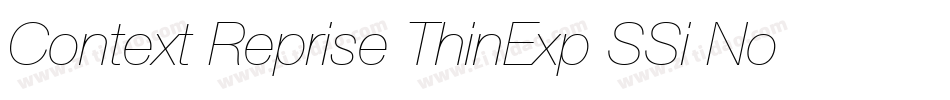 Context Reprise ThinExp SSi Normal字体转换